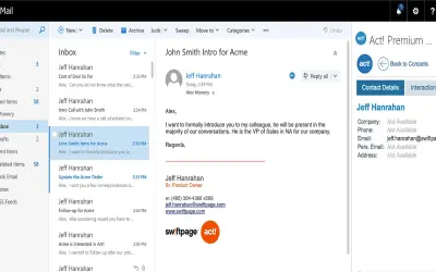 Act! Premium Contact Link for Microsoft 365 — screenshot