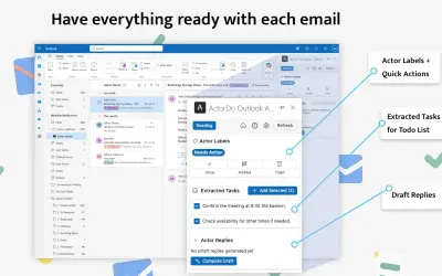 ActorDo for Outlook for Microsoft 365 — screenshot