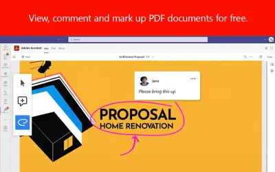 Adobe Acrobat for Microsoft Teams, Outlook, and Copilot for Microsoft 365 — screenshot