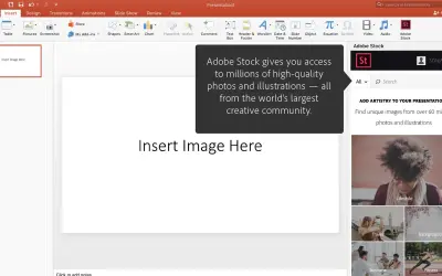 Adobe Stock for Microsoft 365 — screenshot