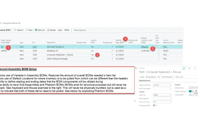 Advanced Assembly BOMs for Microsoft 365 — screenshot