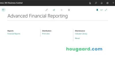 Advanced Financial Reporting for Microsoft 365 — screenshot