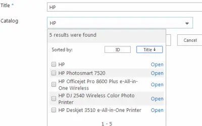 AdvancedLookup Demo for Microsoft 365 — screenshot