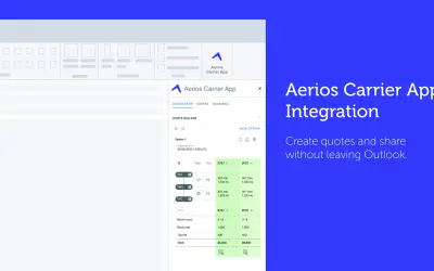 Aerios Carrier Add-In for Microsoft 365 — screenshot