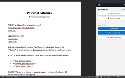 Afterpattern: Document Automation for Microsoft 365 — screenshot