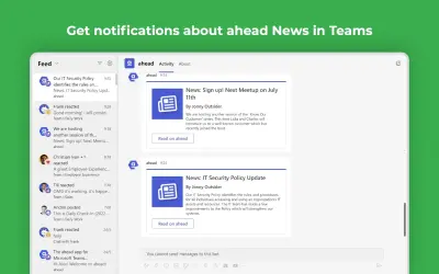 ahead for Microsoft 365 — screenshot