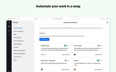 AI help desk software and ticketing system - HelpDesk for Microsoft 365 — screenshot