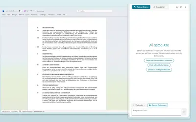 AI:ssociate für Word for Microsoft 365 — screenshot