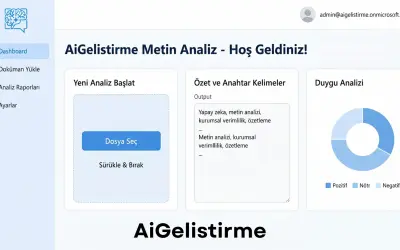 AiGelistirme Metin Analiz for Microsoft 365 — screenshot