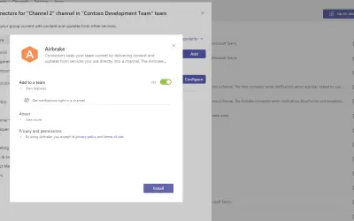 Airbrake for Microsoft 365 — screenshot