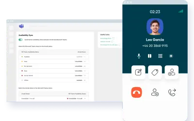 Aircall for Microsoft 365 — screenshot