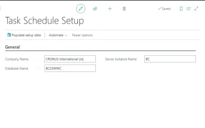 AL Task Scheduler for Microsoft 365 — screenshot