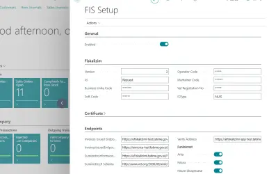 Albanian Fiscalization App for Microsoft Dynamics 365 Business Central for Microsoft 365 — screenshot