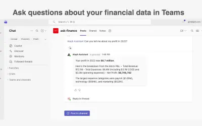 Aleph Assistant for Microsoft 365 — screenshot