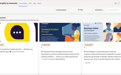 Amplify by Hootsuite for Microsoft 365 — screenshot