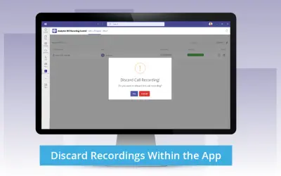 Analytics 365 Recording Client for Microsoft 365 — screenshot