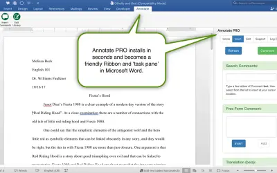 Annotate PRO - Grading, Marking, and Editing for Microsoft 365 — screenshot