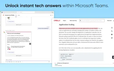 Answers by O'Reilly for Microsoft 365 — screenshot