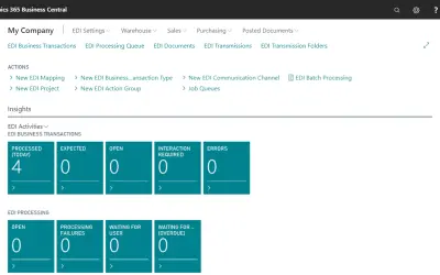 Anvaigo EDI Connect for Microsoft 365 — screenshot