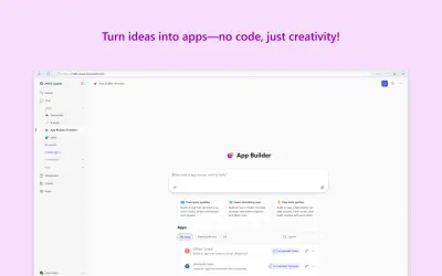 App Builder (Frontier) for Microsoft 365 — screenshot