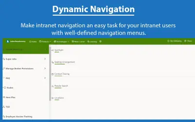 AQL Dynamic Navigation for Microsoft 365 — screenshot