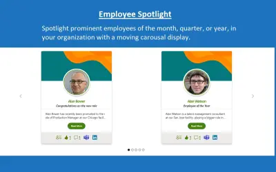 AQL Employee Spotlight for Microsoft 365 — screenshot