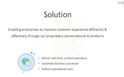 arabot chatbot for Enterprise for Microsoft 365 — screenshot