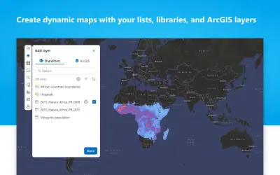ArcGIS for SharePoint for Microsoft 365 — screenshot