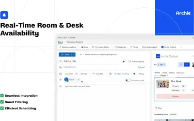 Archie - Room and Desk Booking for Microsoft 365 — screenshot