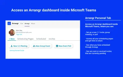 Arrangr for Microsoft 365 — screenshot