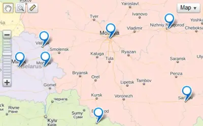 Artezio Yandex Maps for Microsoft 365 — screenshot