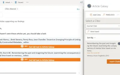 Article Galaxy for Outlook for Microsoft 365 — screenshot