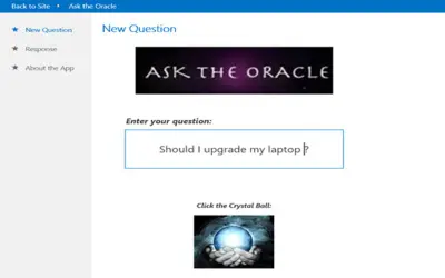 Ask the Oracle for Microsoft 365 — screenshot