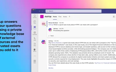 Ask1up for Microsoft 365 — screenshot