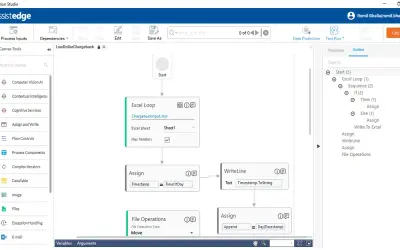 AssistEdge RPA for Microsoft 365 — screenshot