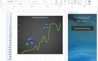 Audible Charts for Microsoft 365 — screenshot