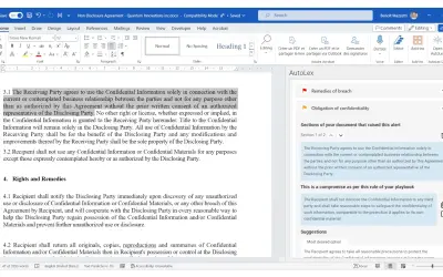 AutoLex AI for Microsoft 365 — screenshot