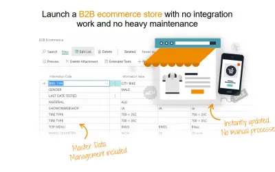 B2B Ecommerce - Webshop & PIM in one for Microsoft 365 — screenshot