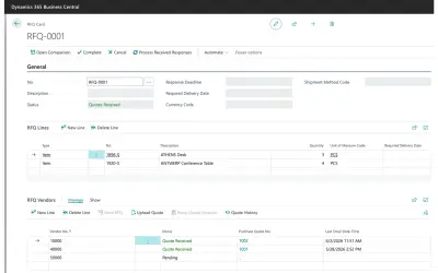 BCRFQ for Microsoft 365 — screenshot