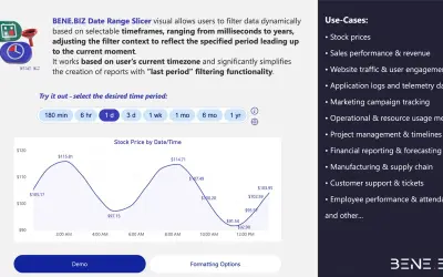 BENE.BIZ Date Range Slicer for Microsoft 365 — screenshot