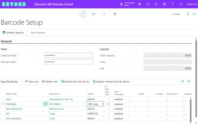 BeyondBarcodes for Microsoft 365 — screenshot