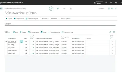 BI Databridge - Data Warehouse Connector for Microsoft 365 — screenshot