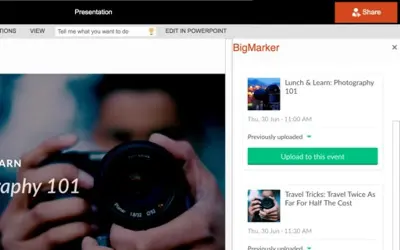 BigMarker PowerPoint Uploader for Microsoft 365 — screenshot