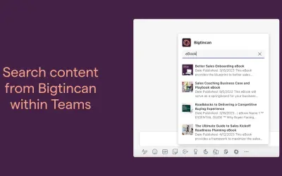 Bigtincan for Microsoft 365 — screenshot