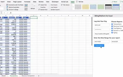 BillingPlatform Report Builder for Microsoft 365 — screenshot