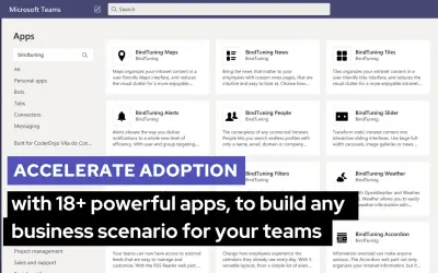 BindTuning Teams - Collaboration spaces for Teams for Microsoft 365 — screenshot