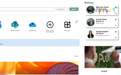 Birthday WebPart by PuurICT for Microsoft 365 — screenshot
