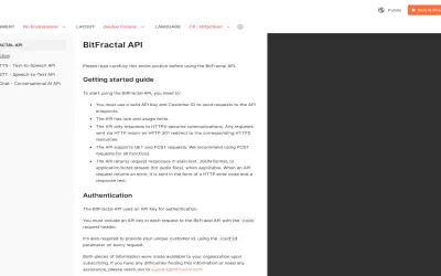 BitFractal Transcriber Speech to Text (STT) API for Microsoft 365 — screenshot
