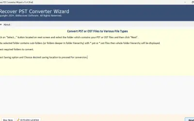 BitRecover for PST Converter Tool for Microsoft 365 — screenshot