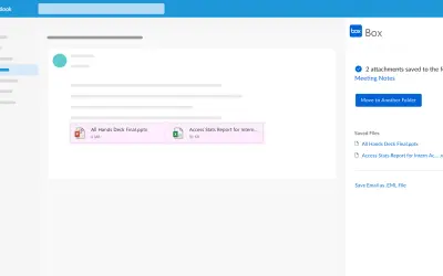 Box for Outlook for Microsoft 365 — screenshot